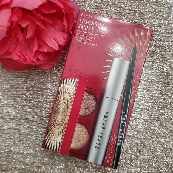 Bobbi Brown Lumimous Smoke Shimmer Eyeshadow Duo, Mascara and Eyeliner